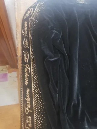 Conjunto TATOO FASHION Negro  con pedrería dorada