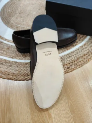 Zapatos de piel BOSS marrones