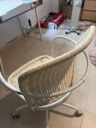 Silla de escritorio Ikea mimbre