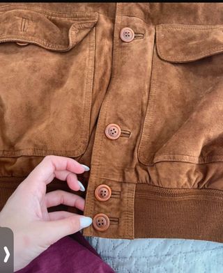 Giacca uomo scamosciata marrone