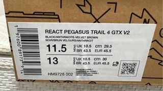 Nike Pegasus Trail 4 GTX Talla 45.5