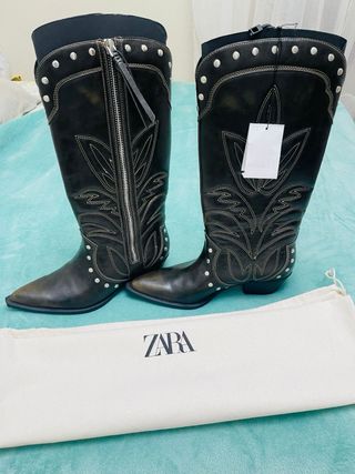 Botas cowboy Zara tachuelas nuevas