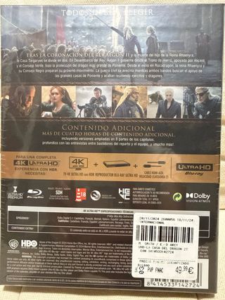 La Casa del Dragón T2 Blu-ray 4K Ed. Especial