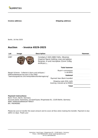 Lotto 3 Monete Bizantine