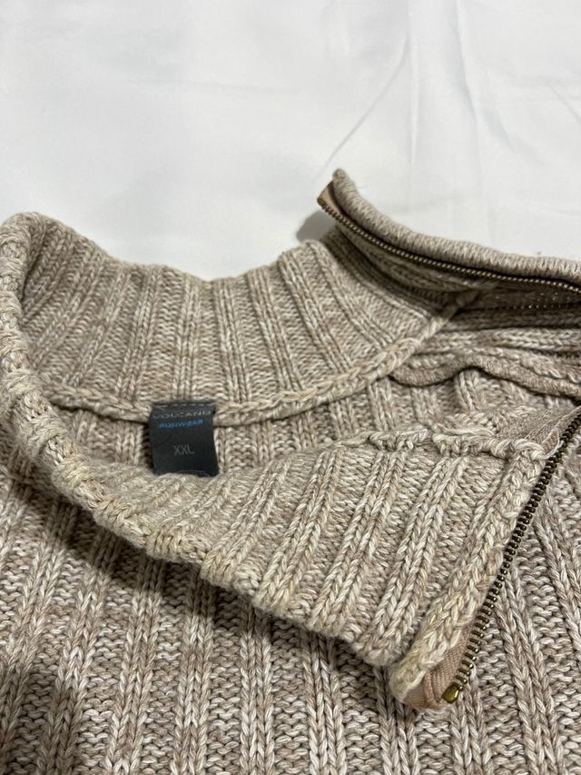 Volcano jersey canalé camel XXL semicisne