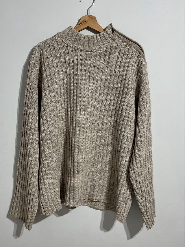 Volcano jersey canalé camel XXL semicisne