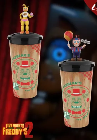 Set 2 bicchieri Five Nights at Freddy's 2