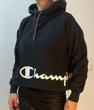 Sudadera Champion negra corta