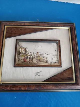 Quadro in Argento 925 con scena