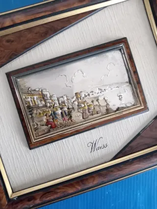 Quadro in Argento 925 con scena