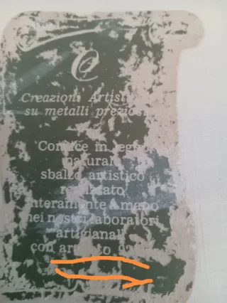 Quadro in Argento 925 con scena