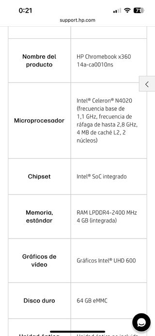 Portátil HP Gris/Plateado