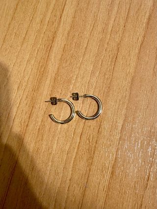 Pendientes aro pequeños plateados