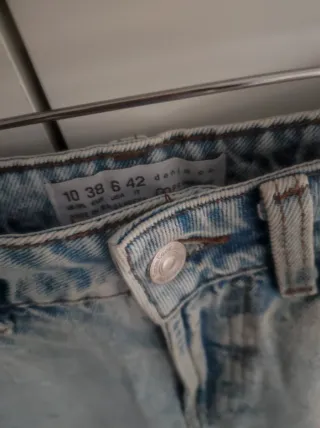 Pantalon corto tejano de mujer