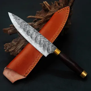 Coltello Chef Damasco Forgiato