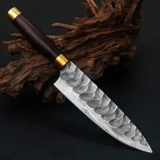 Coltello Chef Damasco Forgiato