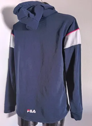 Felpa Fila con cappuccio blu navy XS