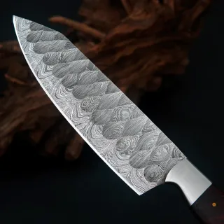 Coltello Chef Acciaio Damasco Forgiato
