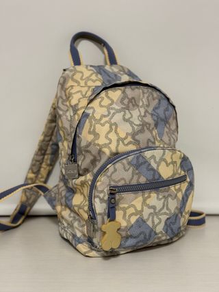 Mochila Tous Beige y Azul