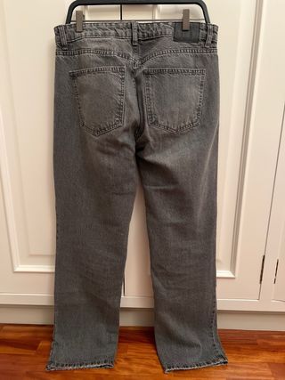 Pantalón vaquero gris Pull&Bear - Mujer