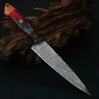 Coltello Chef Damasco Fatto a Mano