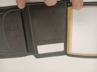 Cartera de caballero de piel negra