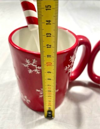 2 Tazas Navideñas con dos cucharas