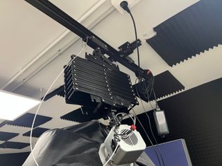 Estructura focos 4 muelles deslizantes