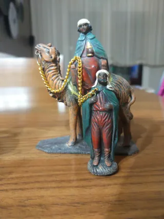 Figuras Belén antiguas Reyes Magos Camellos