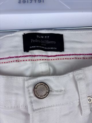 Pedro del Hierro Vaqueros Blancos Talla 38