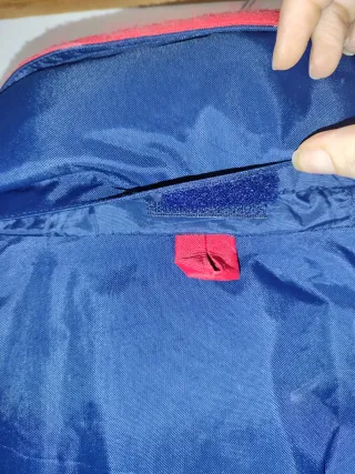 Chaquetón náutico azul y rojo