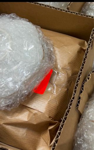 Tenedores de metal plateado con estuche