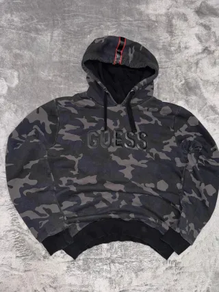 Sudadera Hoddie Classic Retro Y2K GUESS militar L