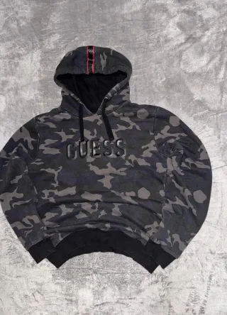 Sudadera Hoddie Classic Retro Y2K GUESS militar L