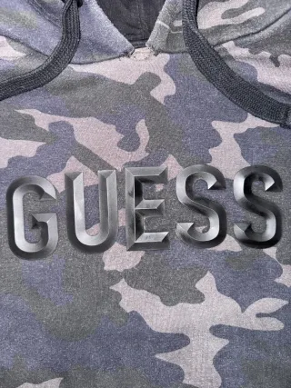 Sudadera Hoddie Classic Retro Y2K GUESS militar L