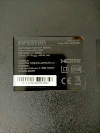 Smart TV 4K UHD 43 pulgadas