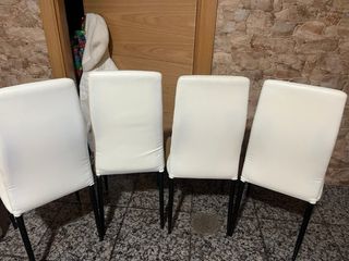 Juego de 4 sillas modernas