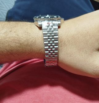 Reloj Seiko mod GMT Zafiro Automático Modificado