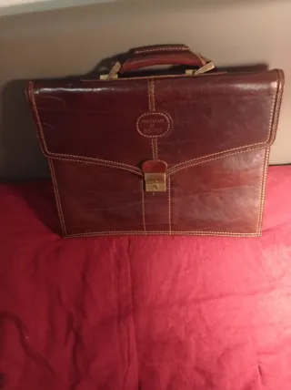 Cartella lavoro pelle vintage marrone