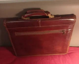 Cartella lavoro pelle vintage marrone