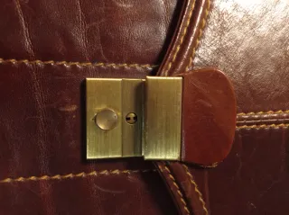 Cartella lavoro pelle vintage marrone