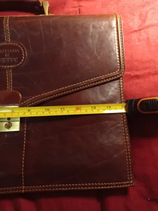 Cartella lavoro pelle vintage marrone