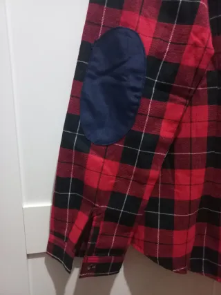 Camisa cuadros roja y negra