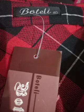 Camisa cuadros roja y negra