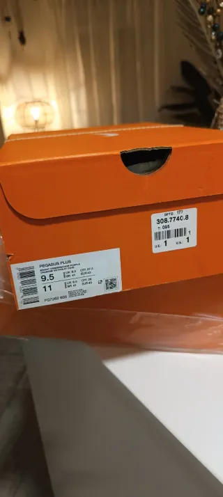 Zapatillas Nike Running Hombre Naranja y Verde