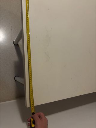 Mesa de estudio esquinera blanca