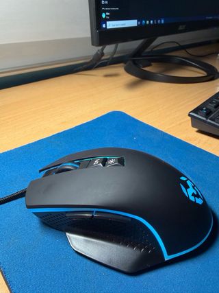 Ratón Gaming Krom Keos Negro/Azul