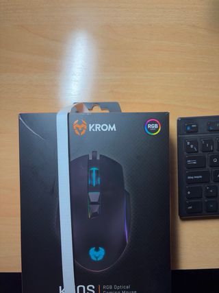 Ratón Gaming Krom Keos Negro/Azul