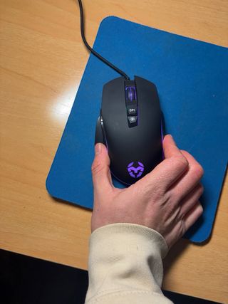 Ratón Gaming Krom Keos Negro/Azul