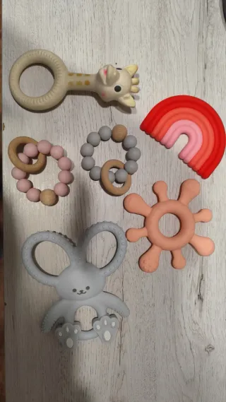 Pack 6 mordedores bebé